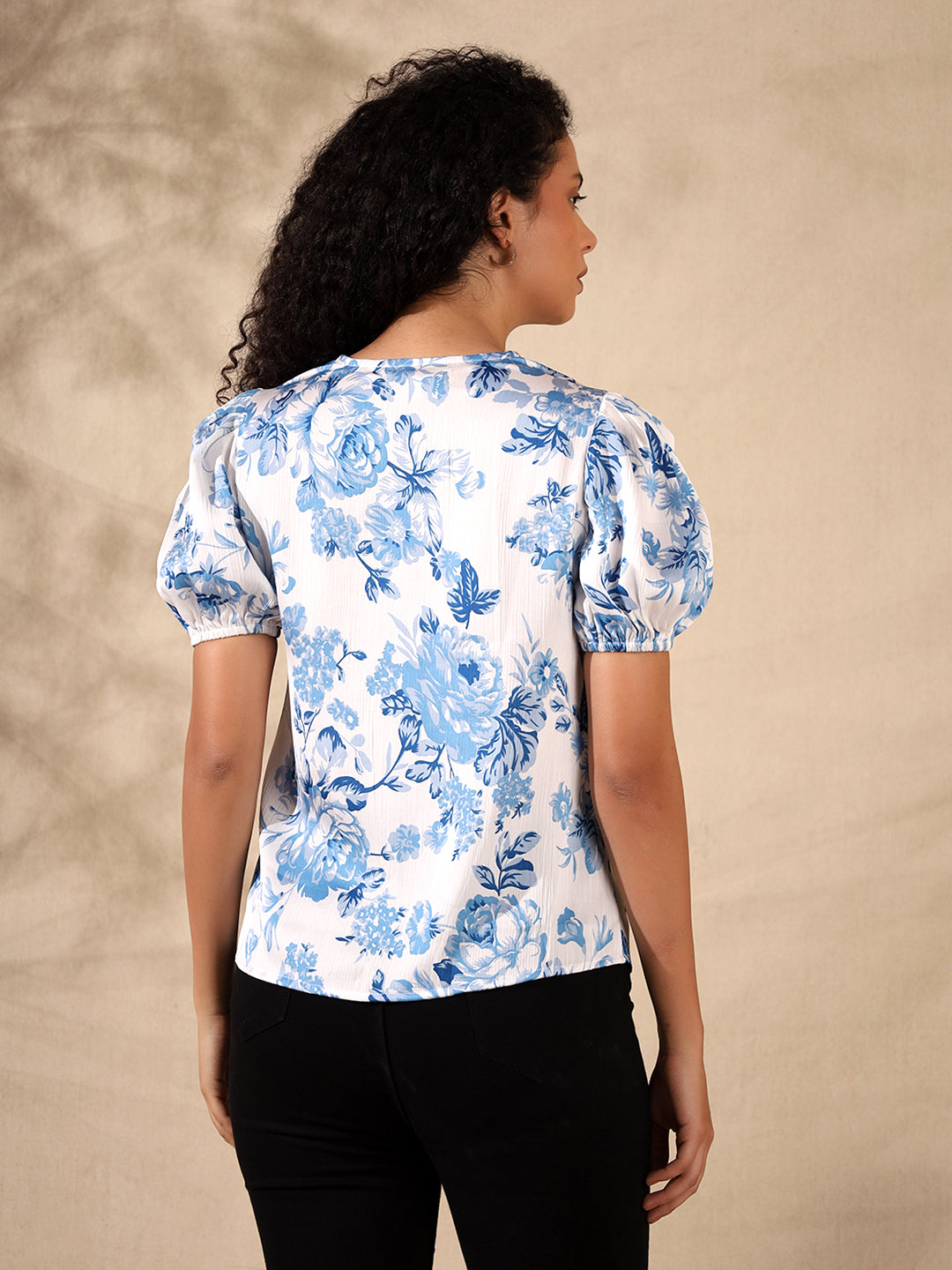 Printed Chiffon Top