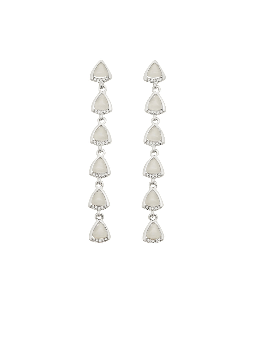 Women Pearls Studded Drop Earrings