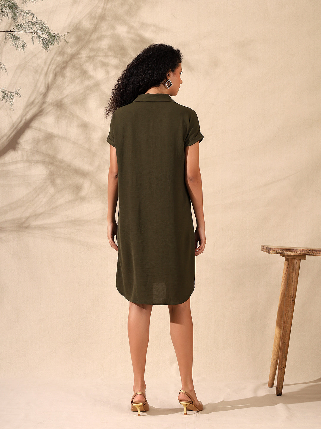 V-neck Embelished Dress