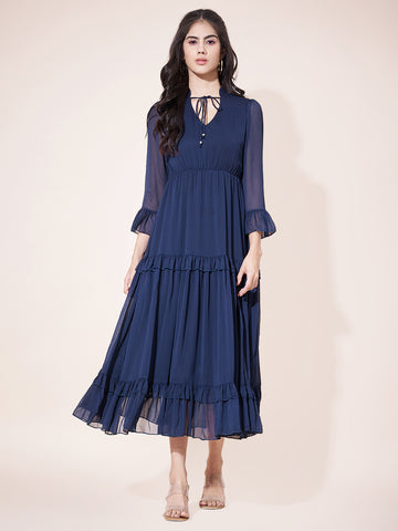 Jenessa Frilled & Tiered Dress