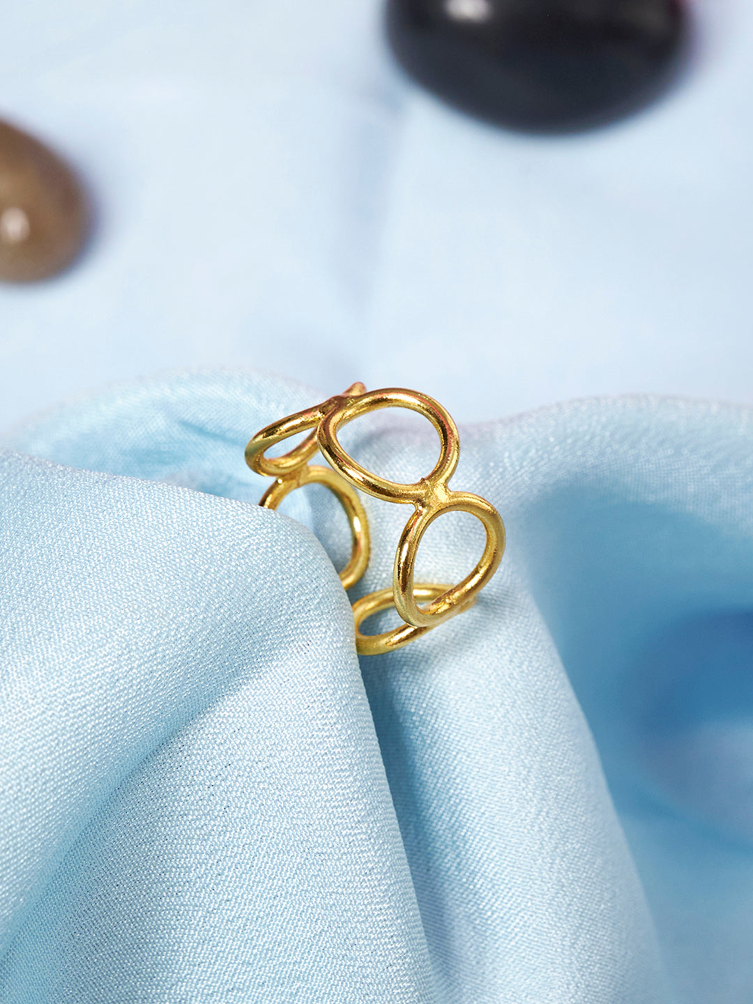 Women18K Gold Plated Brass Finger ring