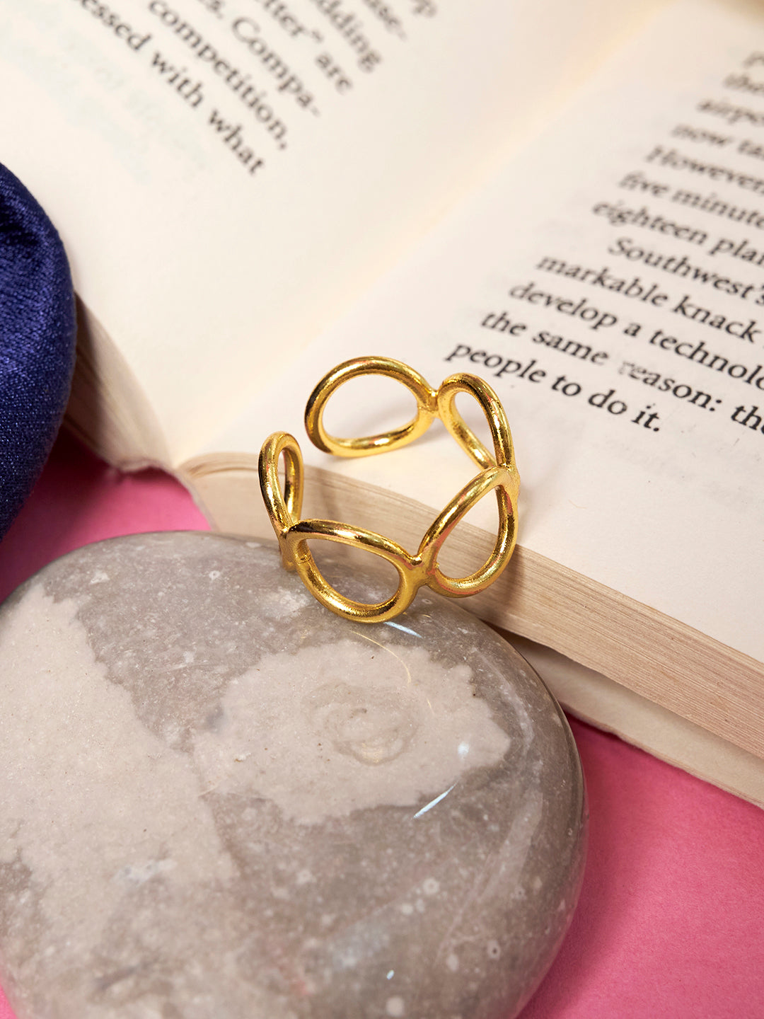 Women18K Gold Plated Brass Finger ring