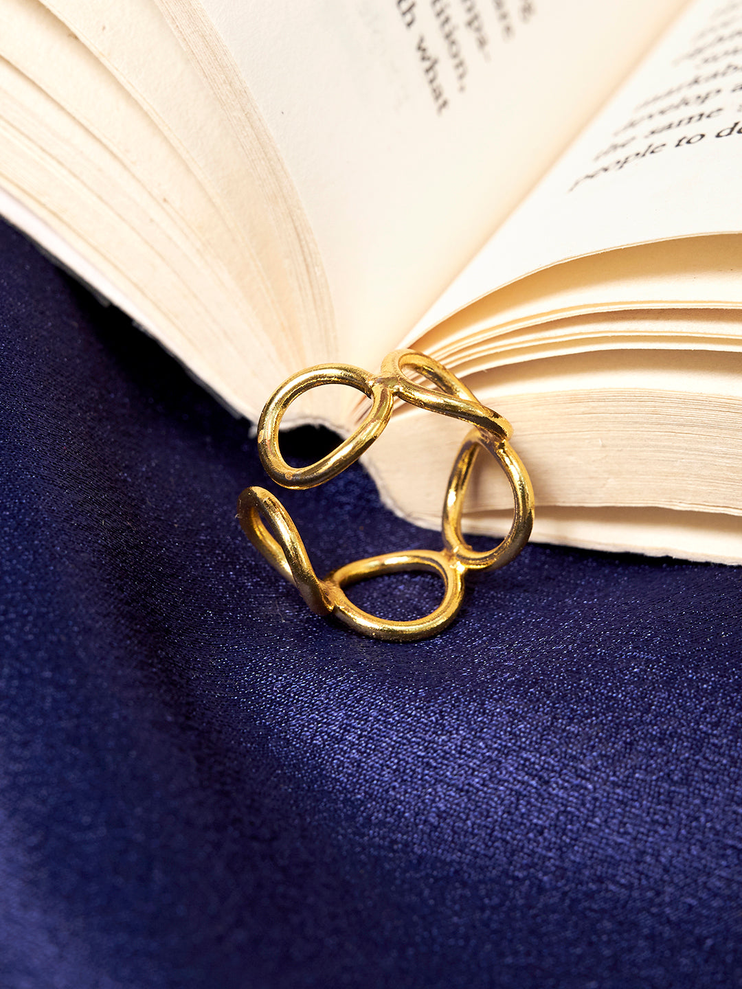 Women18K Gold Plated Brass Finger ring