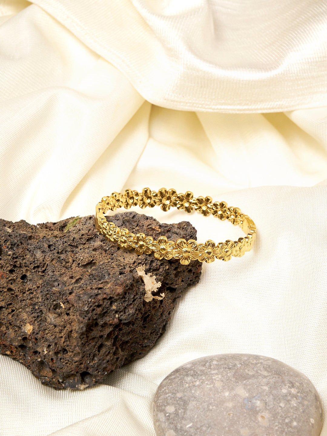 Women Gold-Plated Bangle-Style Bracelet