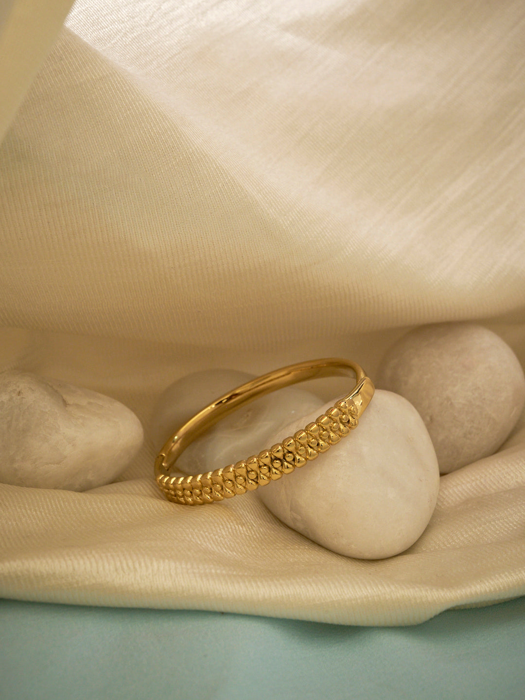Women Brass Gold-Plated Kada Bracelet