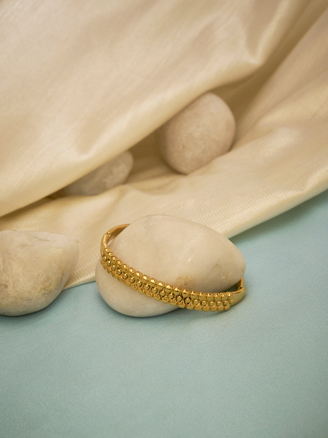 Women Brass Gold-Plated Kada Bracelet