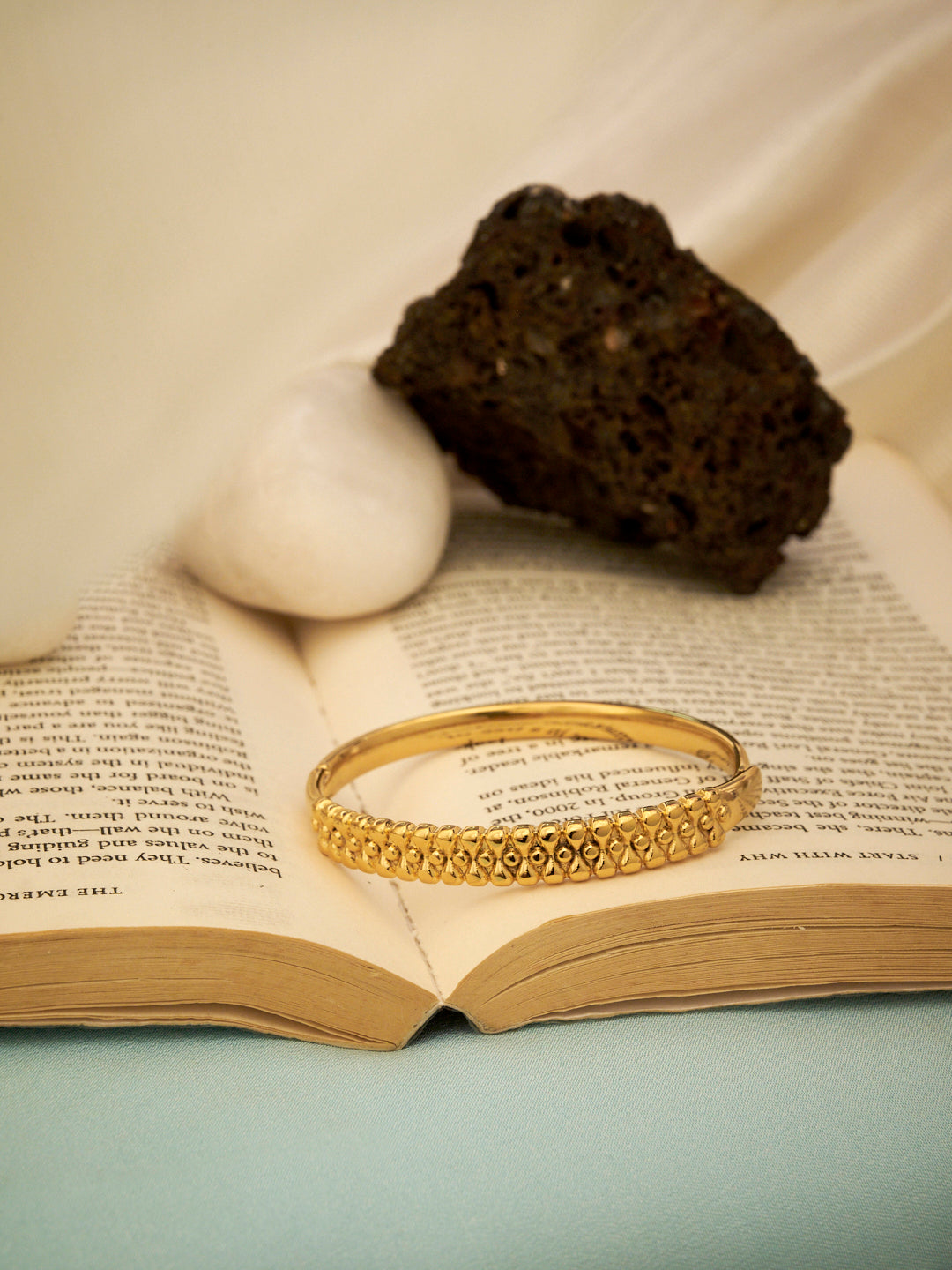 Women Brass Gold-Plated Kada Bracelet