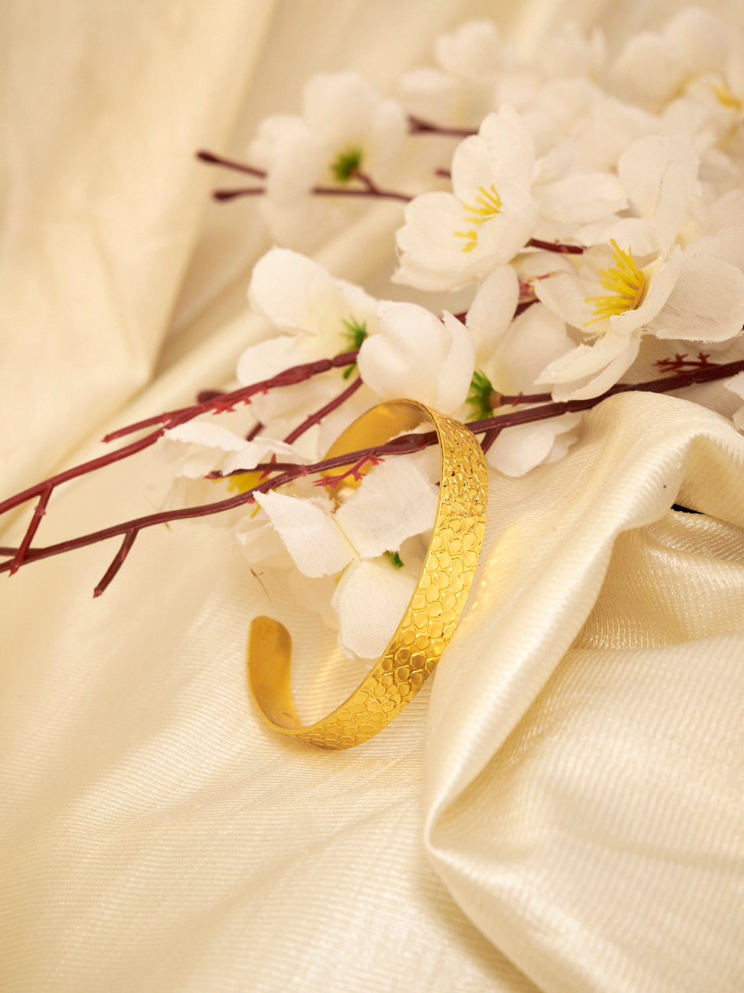 Women Gold-Plated Cuff Bracelet