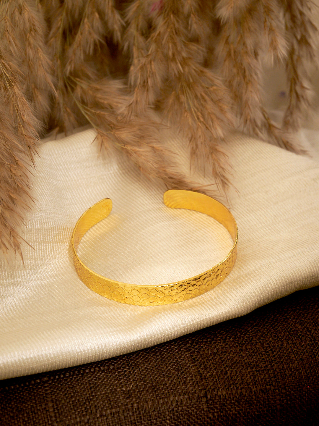 Women Gold-Plated Cuff Bracelet