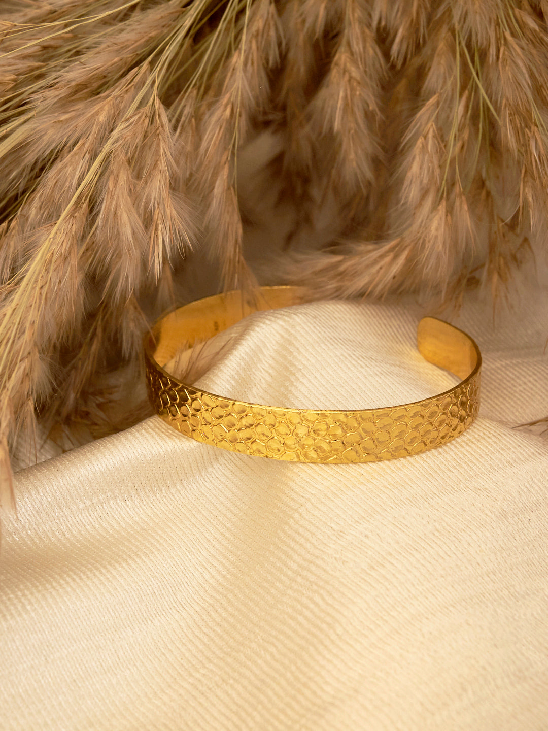 Women Gold-Plated Cuff Bracelet
