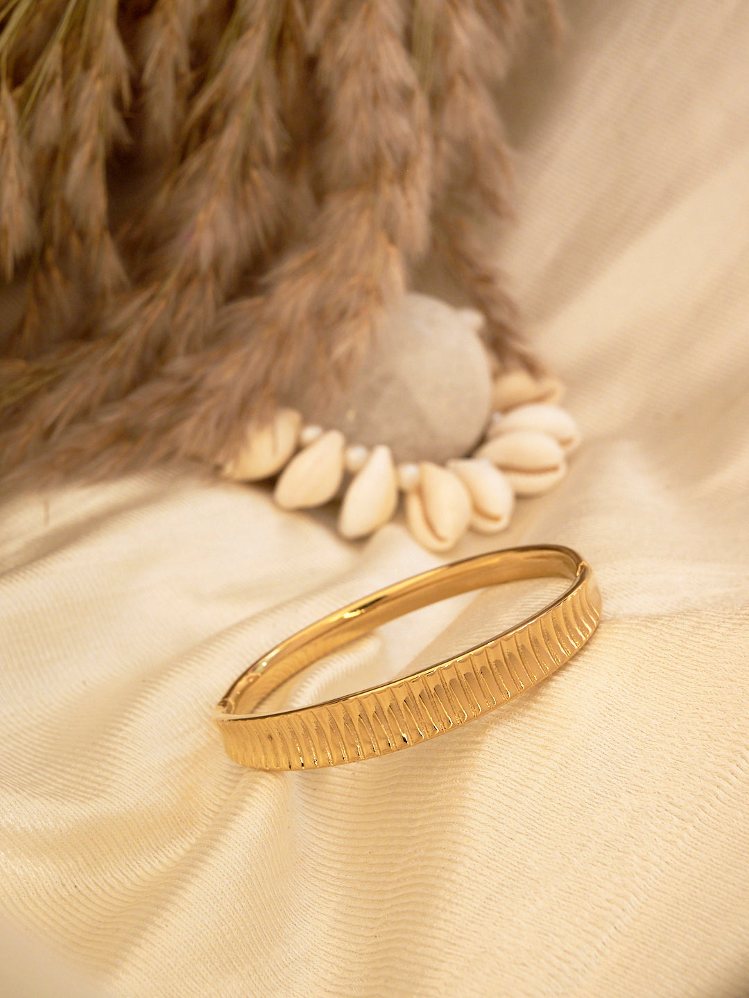 Gold-Plated Kada Bracelet