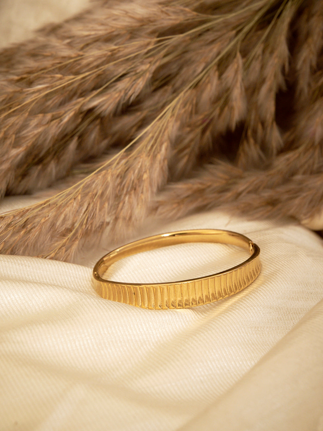 Gold-Plated Kada Bracelet