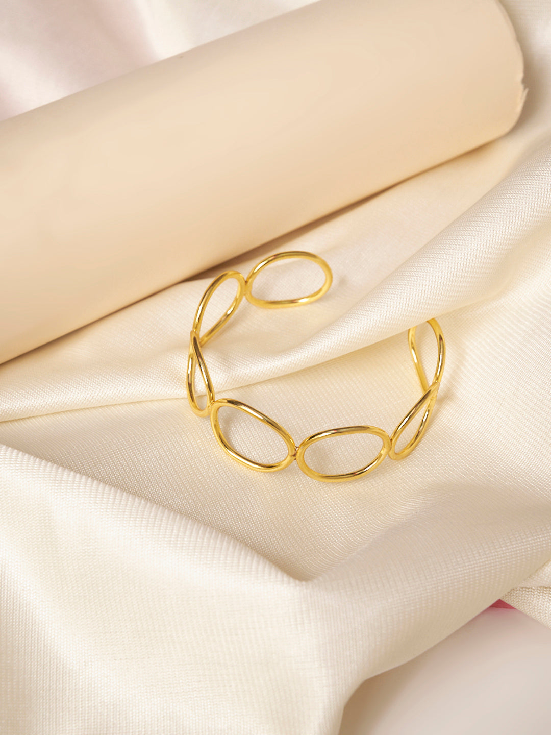 Women 18K Gold-Plated Cuff Bracelet