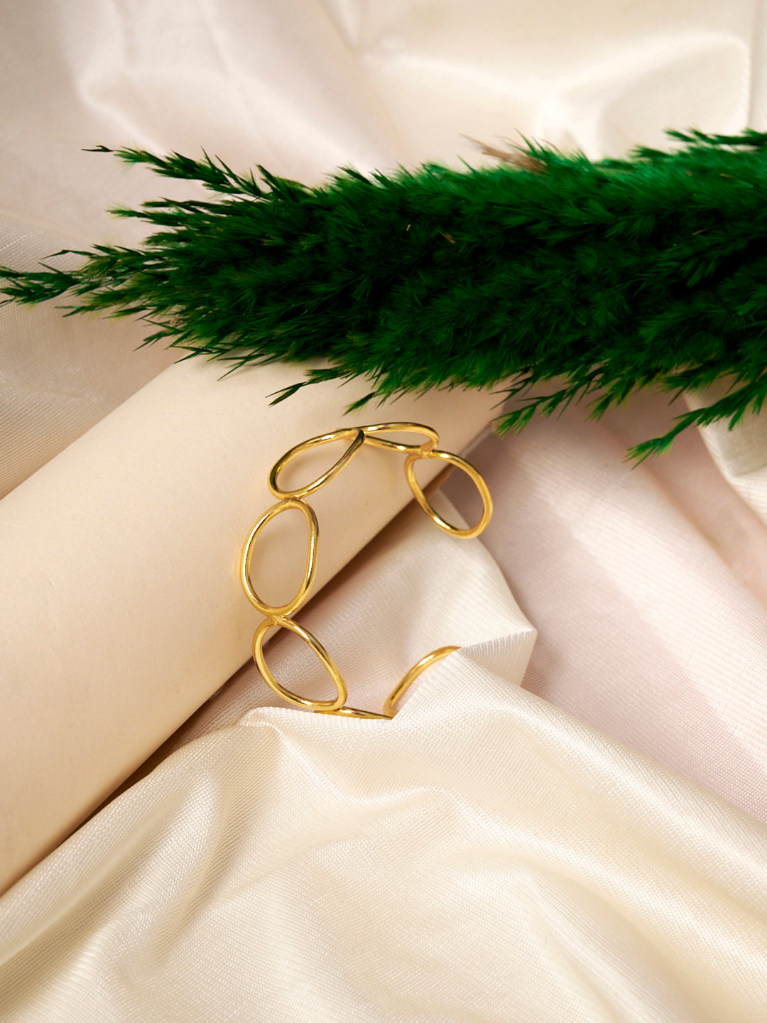 Women 18K Gold-Plated Cuff Bracelet