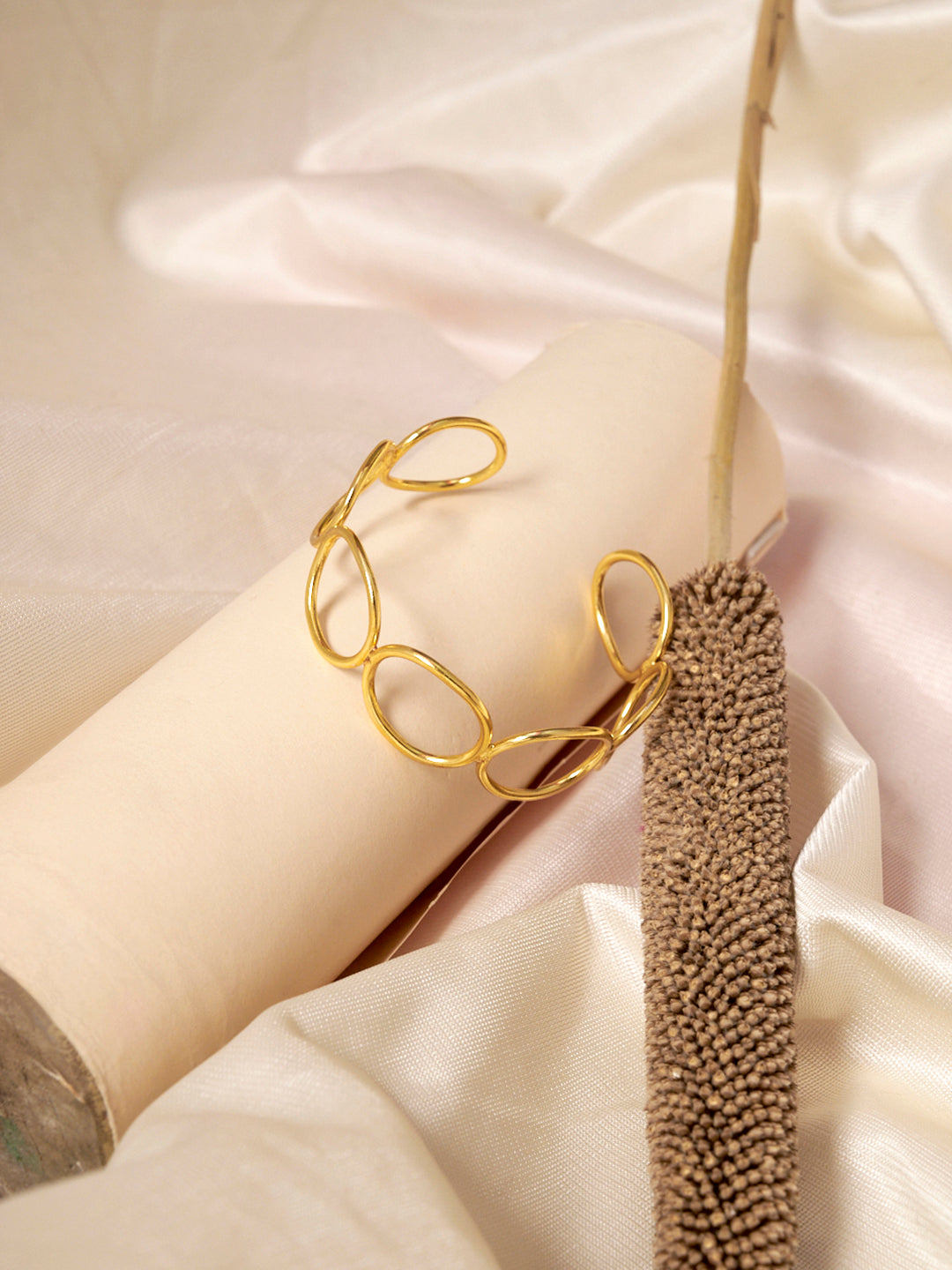 Women 18K Gold-Plated Cuff Bracelet