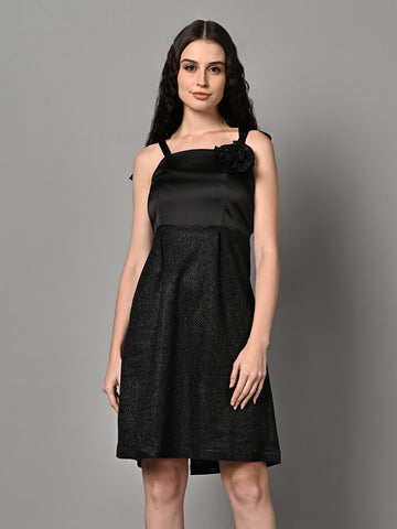 Megan Black Midi Dress