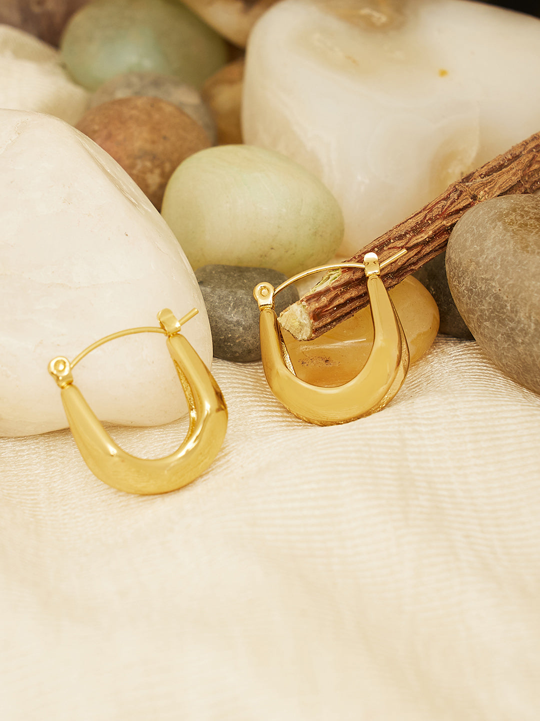 Gold Plated Hoop Earrings