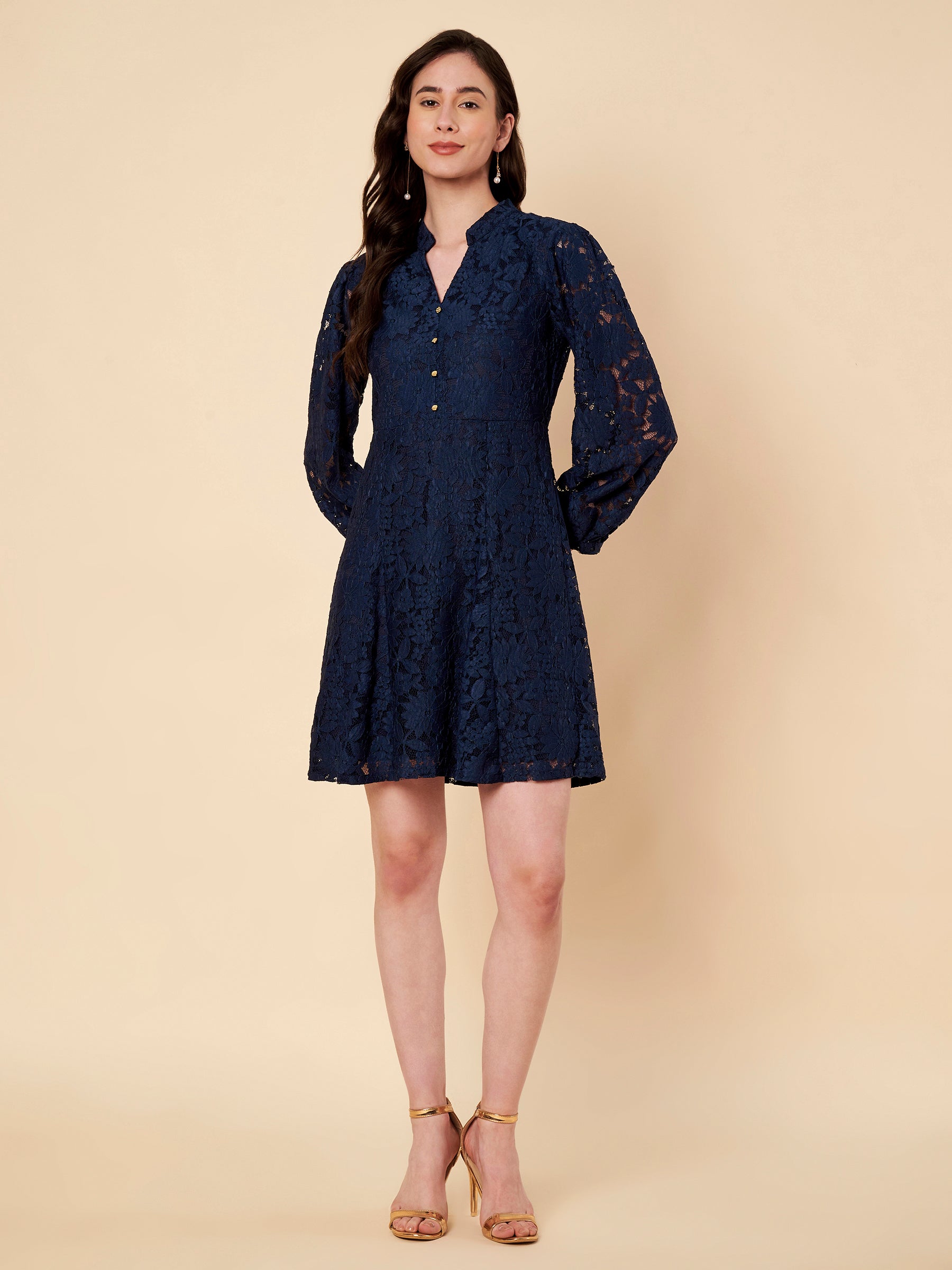 Fit & Flair Lace Dress