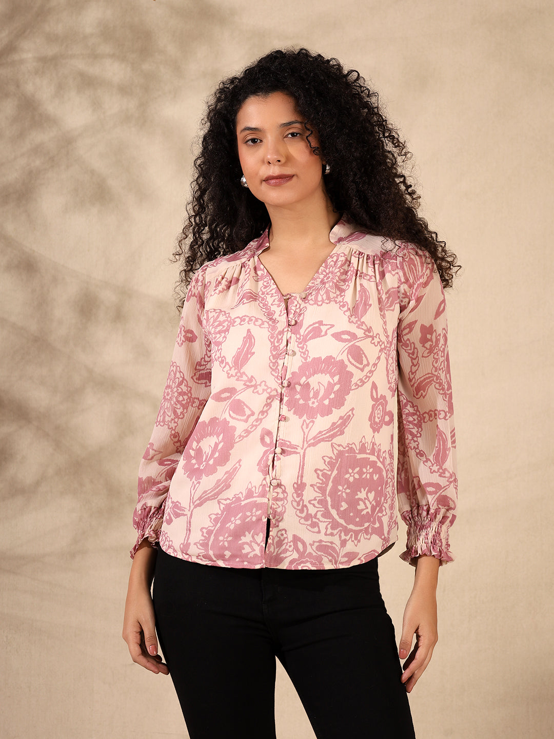 Chiffon Ruched Top