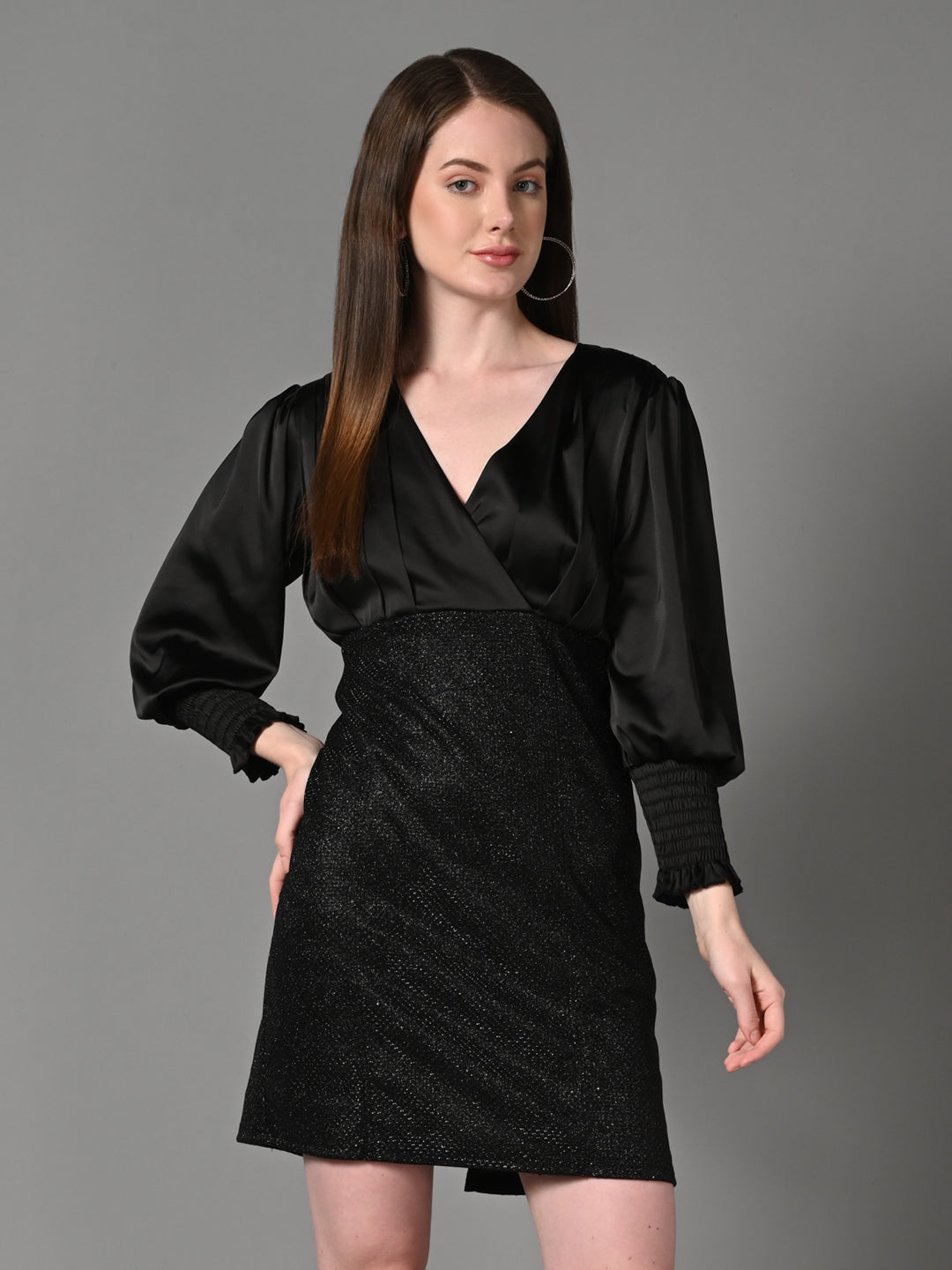 Embellished Black Dress