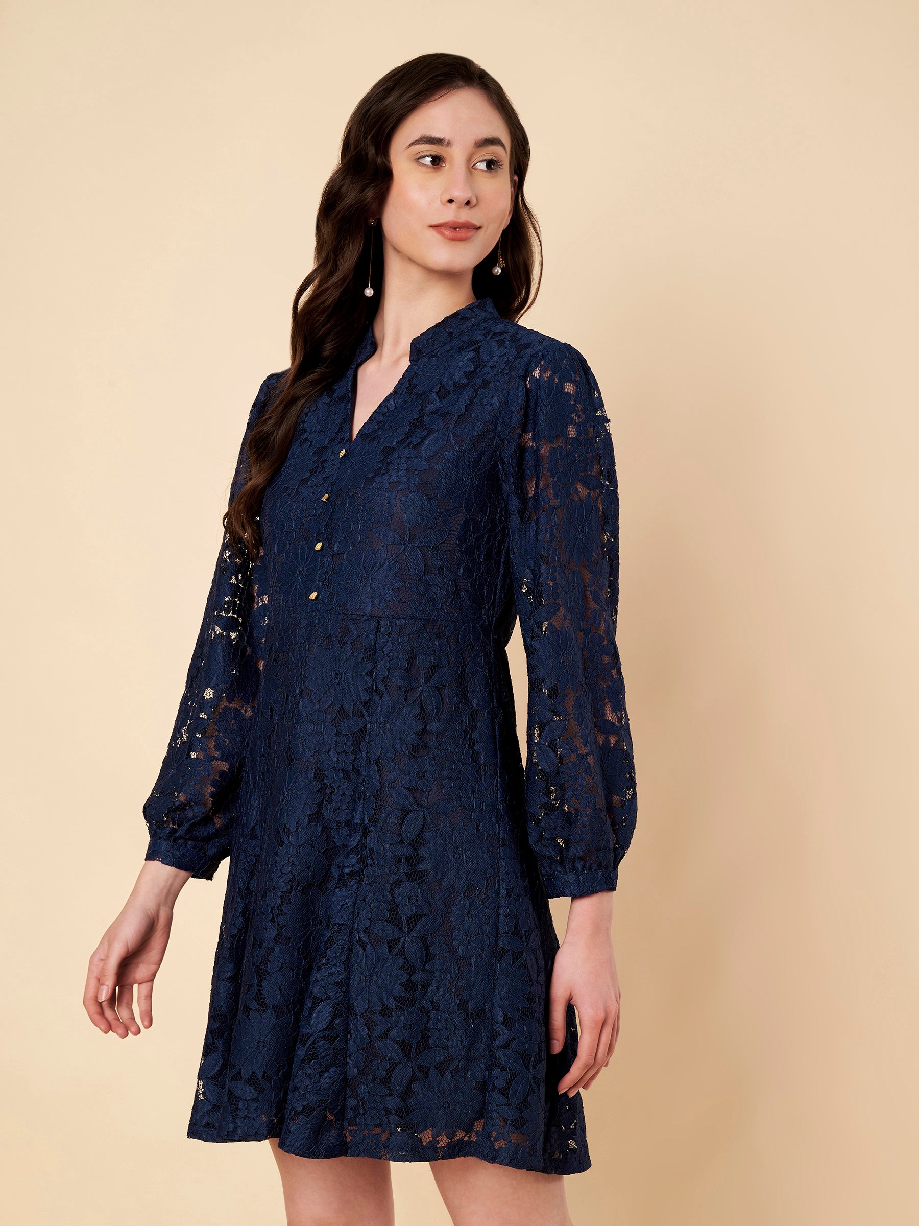 Fit & Flair Lace Dress