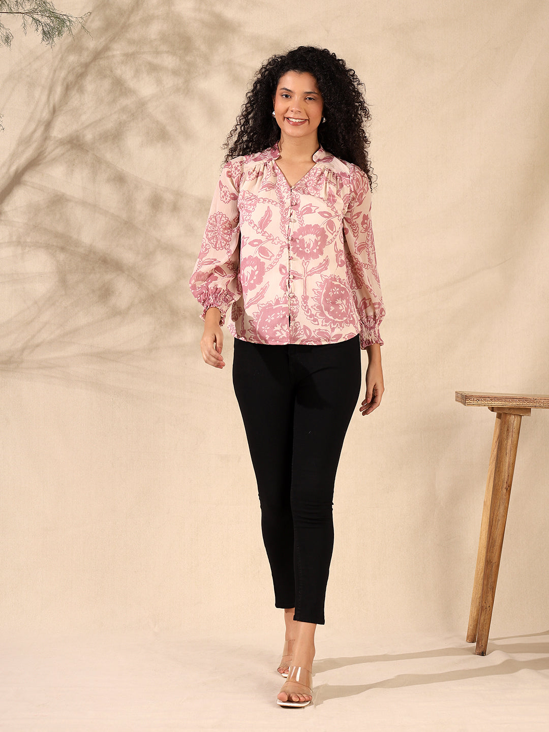 Chiffon Ruched Top