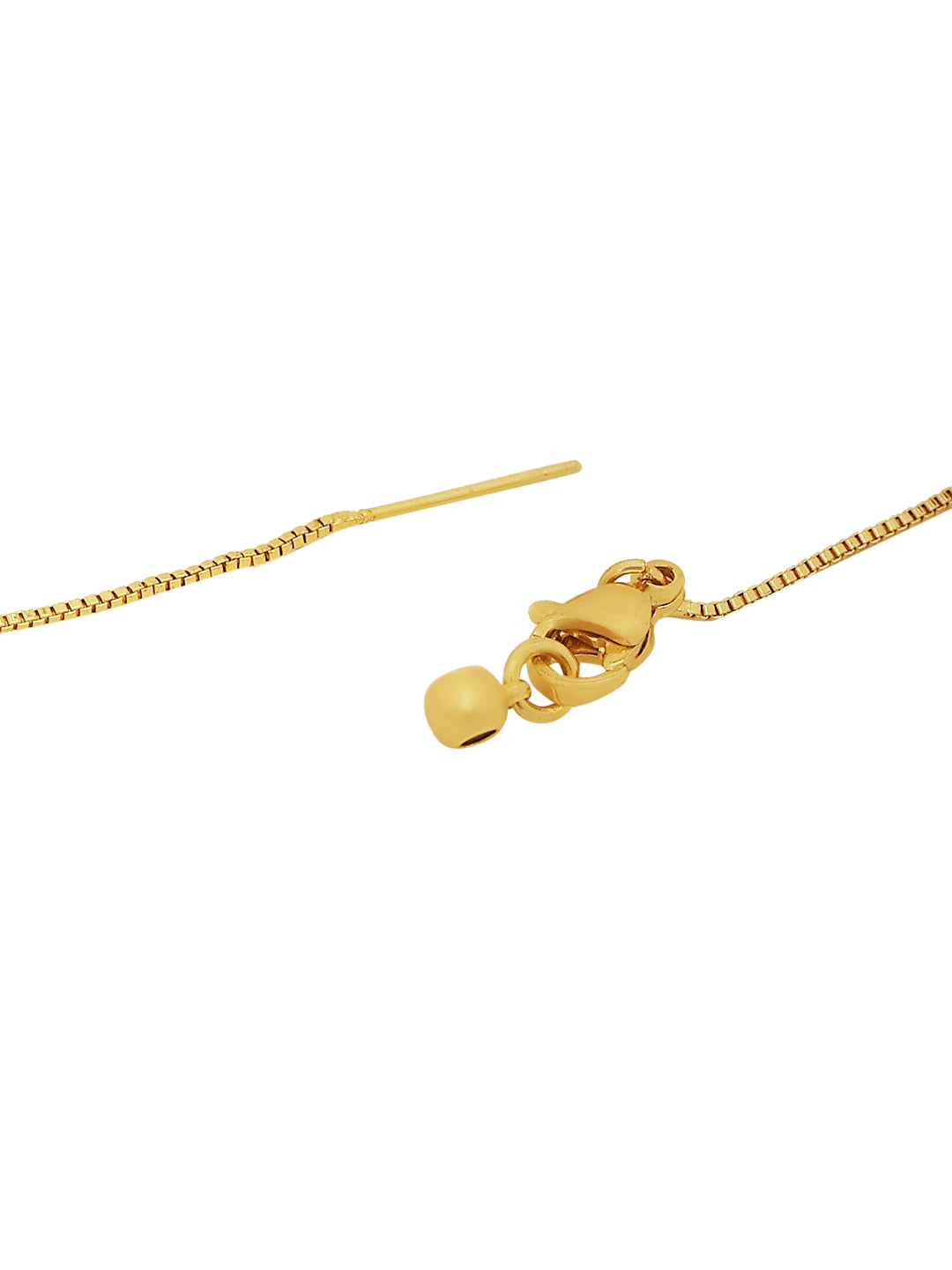 Gold-Plated Chain with Butterfly Rhinestone Pendant