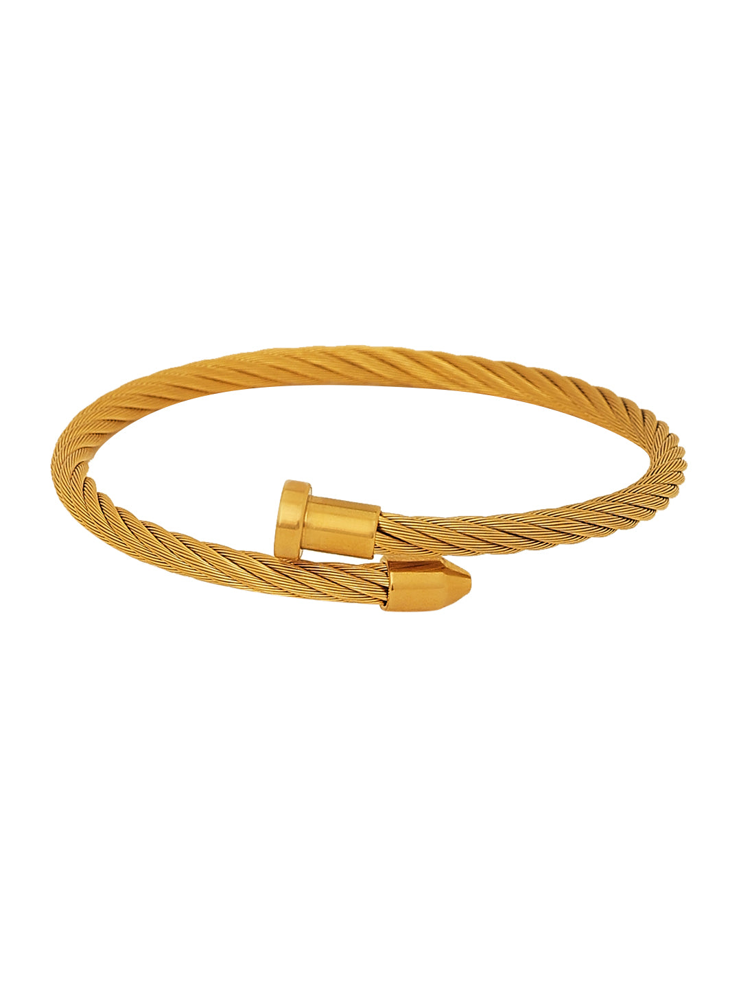 Slip-On Gold Plated Bracelet