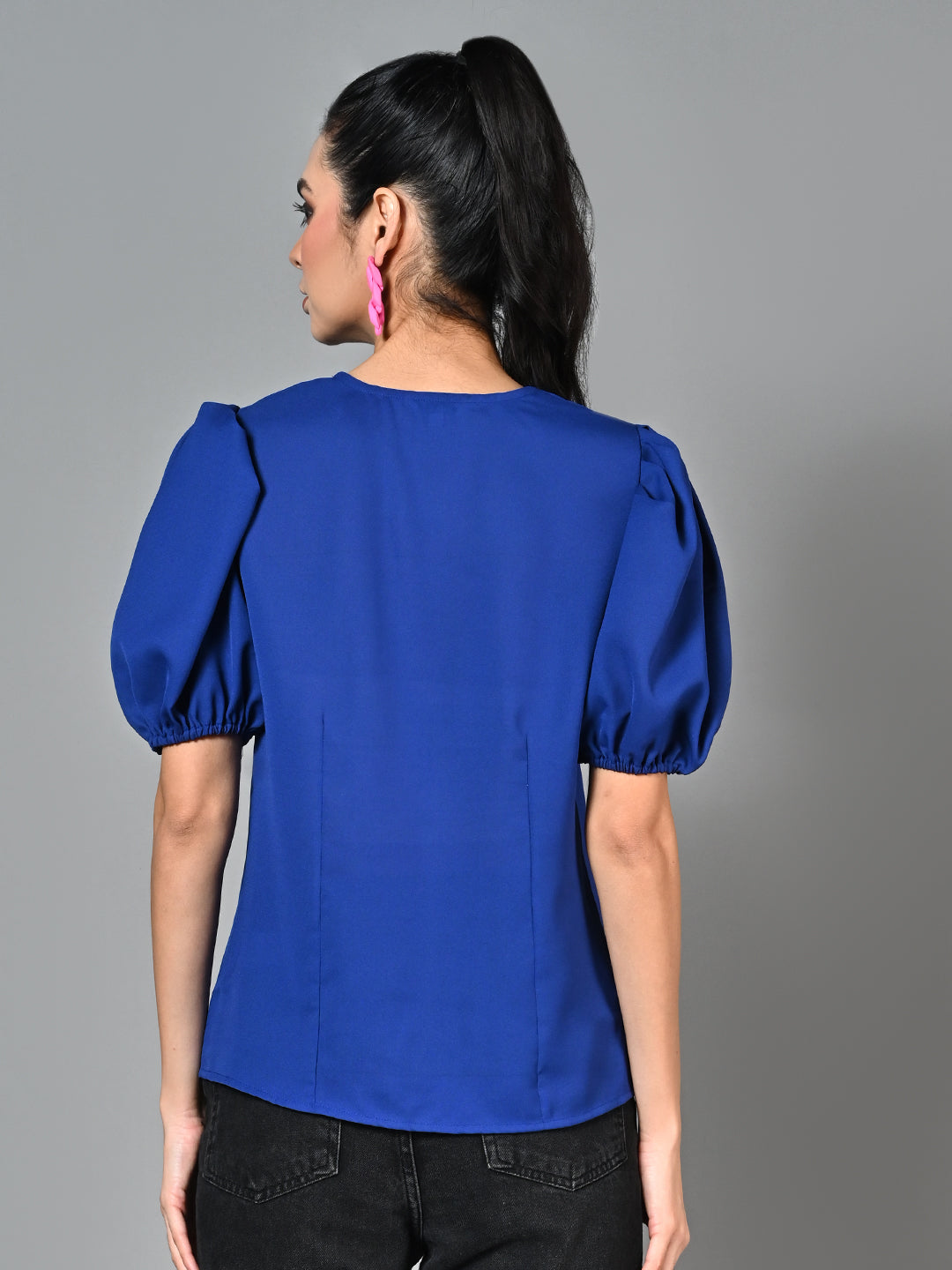 Classy Blue Shirt Top