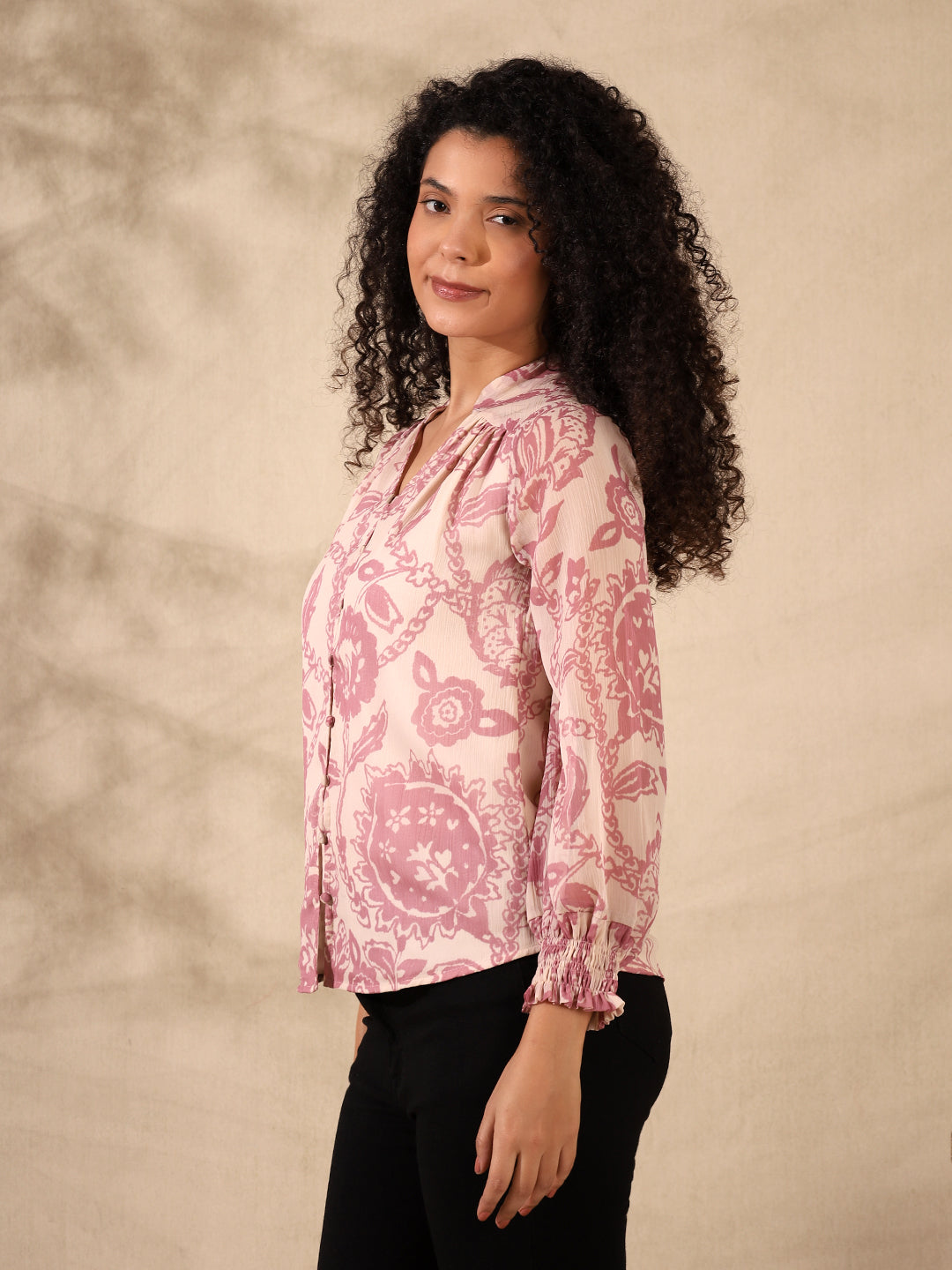 Chiffon Ruched Top