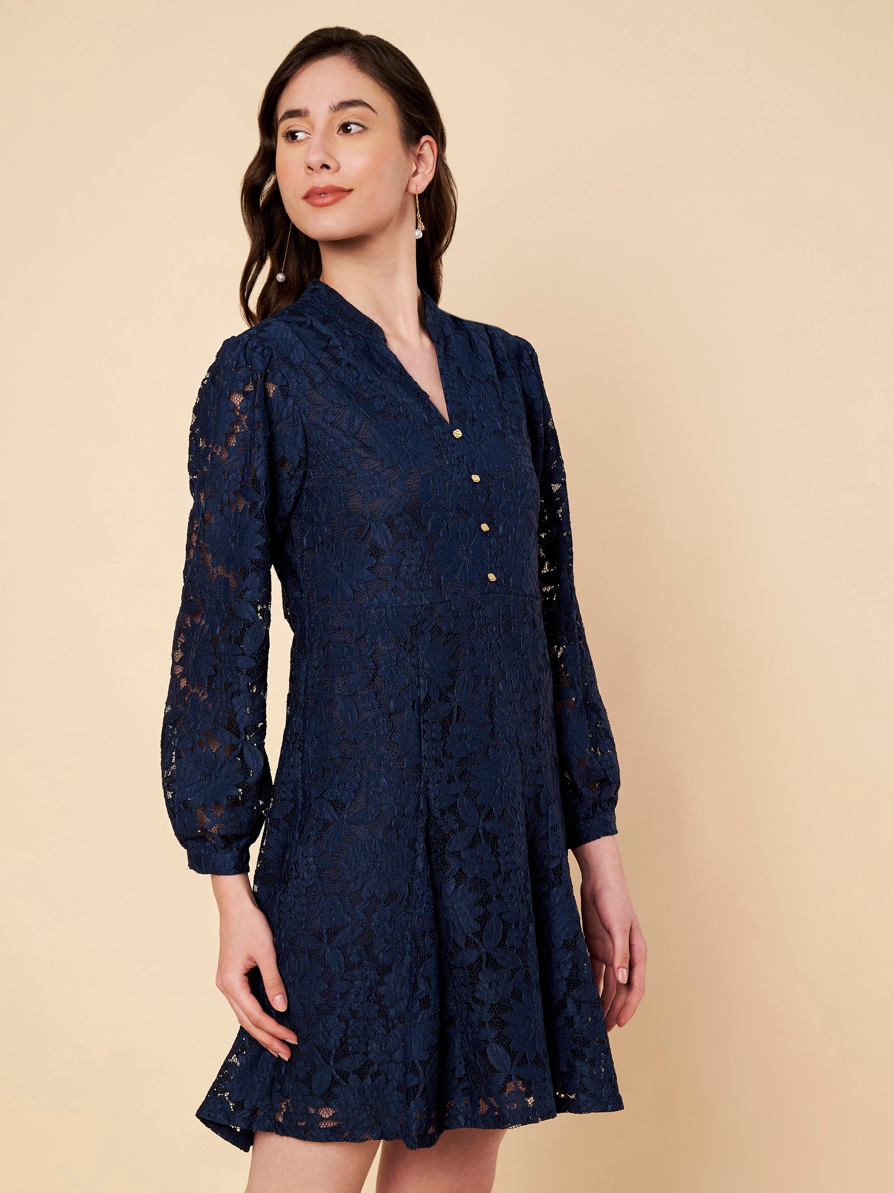 Fit & Flair Lace Dress