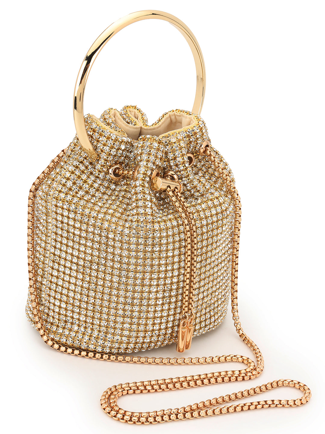Embellished Golden Clutch