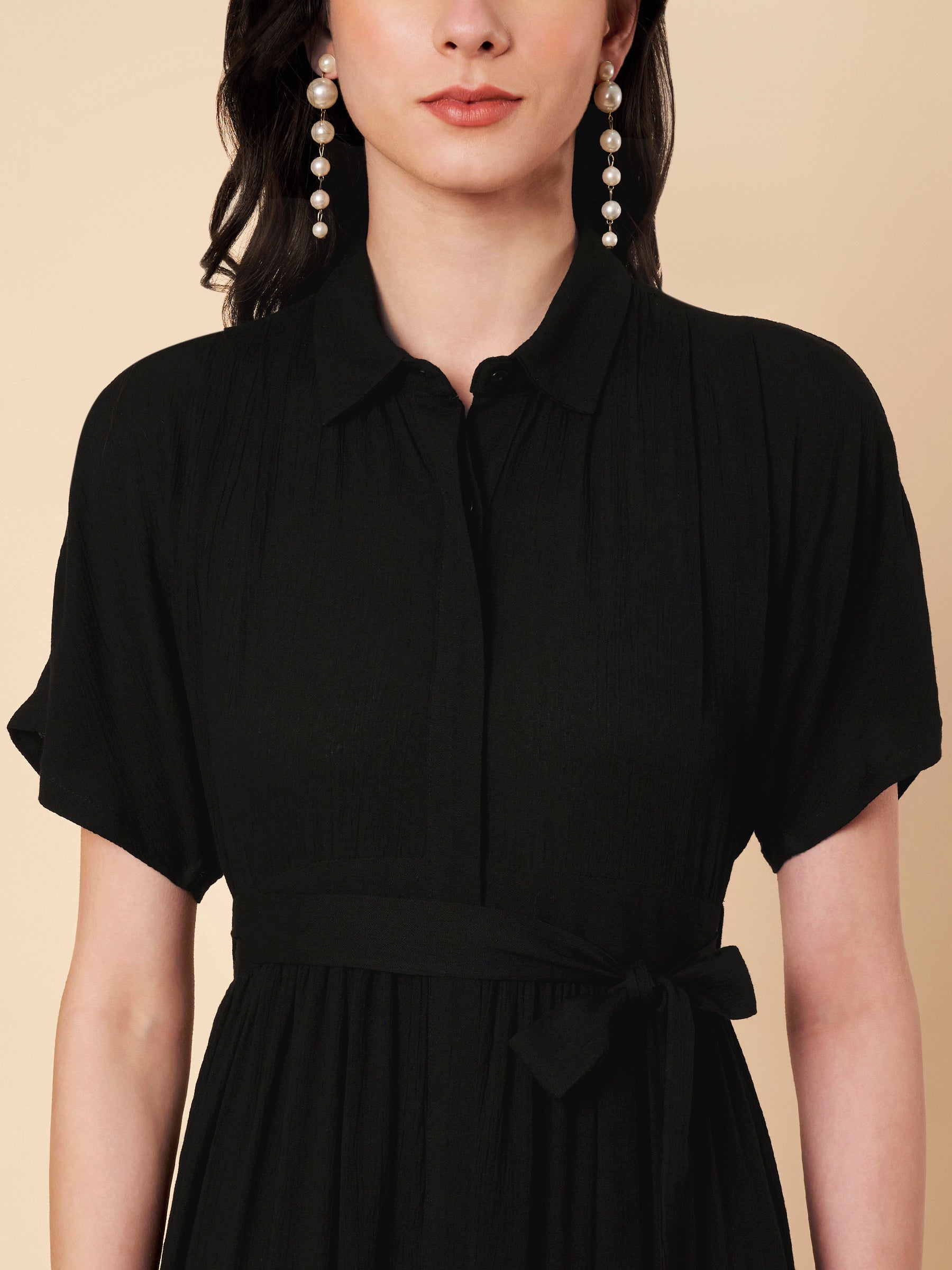 Embroidered Border Dress
