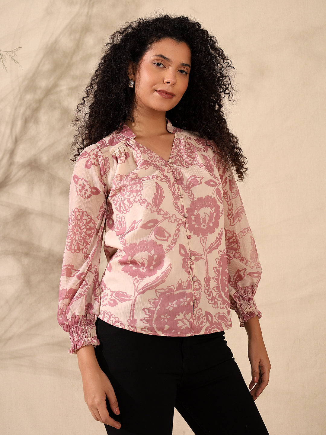Chiffon Ruched Top