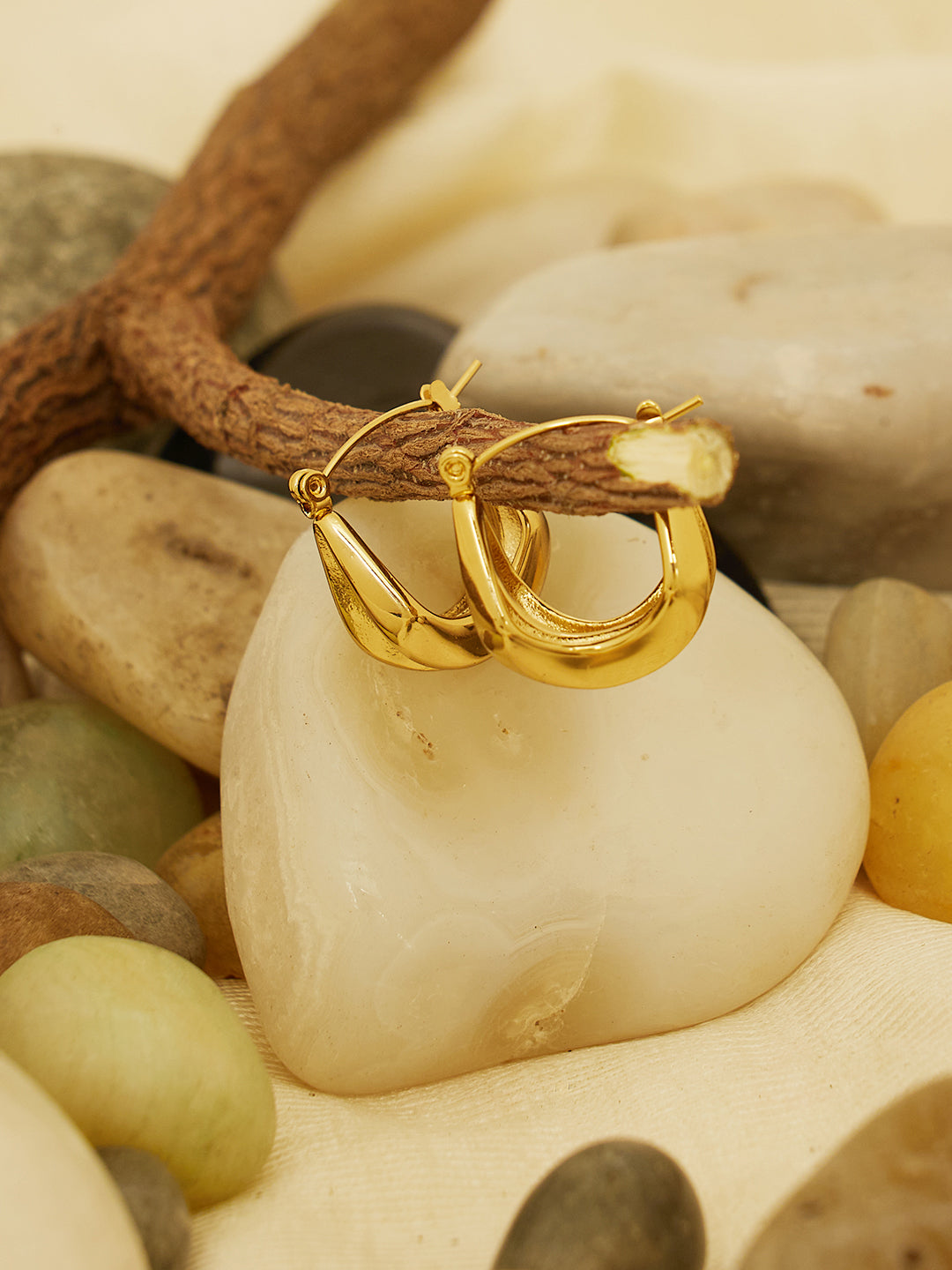Gold Plated Hoop Earrings