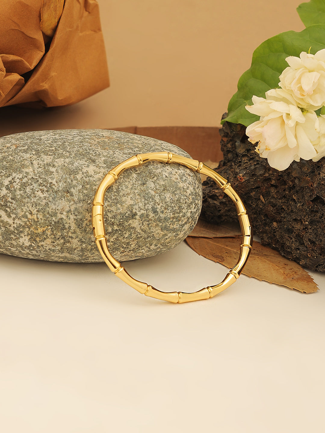 Women Gold-Plated Ring Bracelet