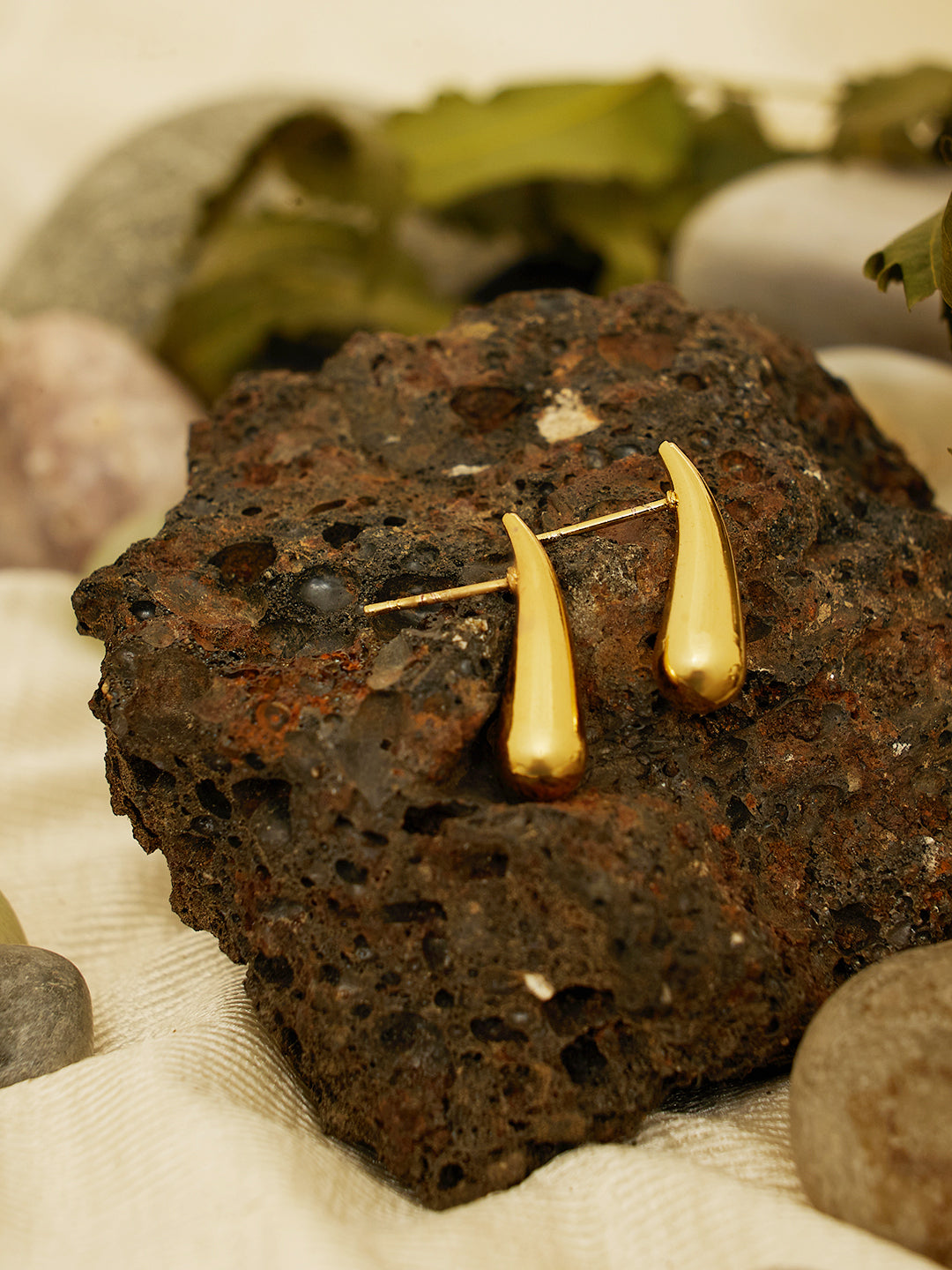 18K Gold Plated Tear drop Earrings