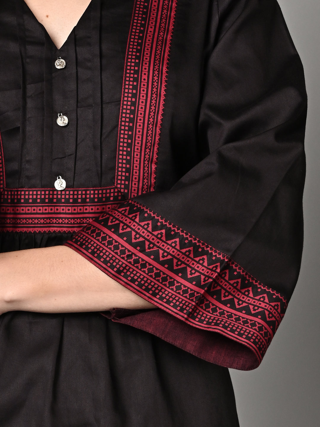 Classy Black Printed Co-Ord Set