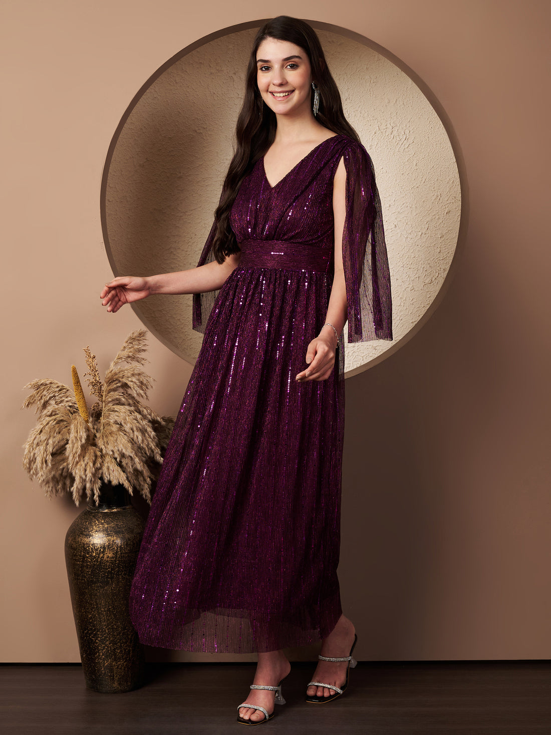 Embellished Fit & Flair Dress