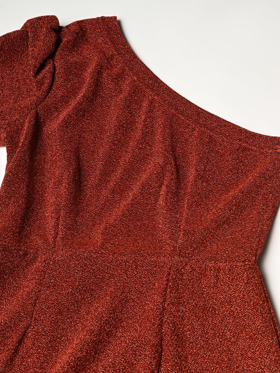 Embellished Red Fitted Sheath Dress