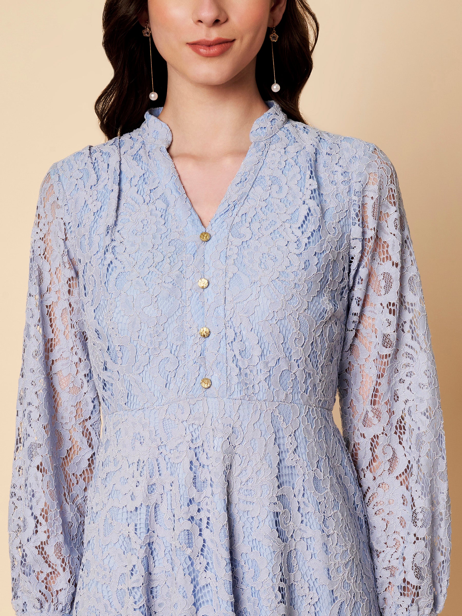 Fit & Flair Lace Dress