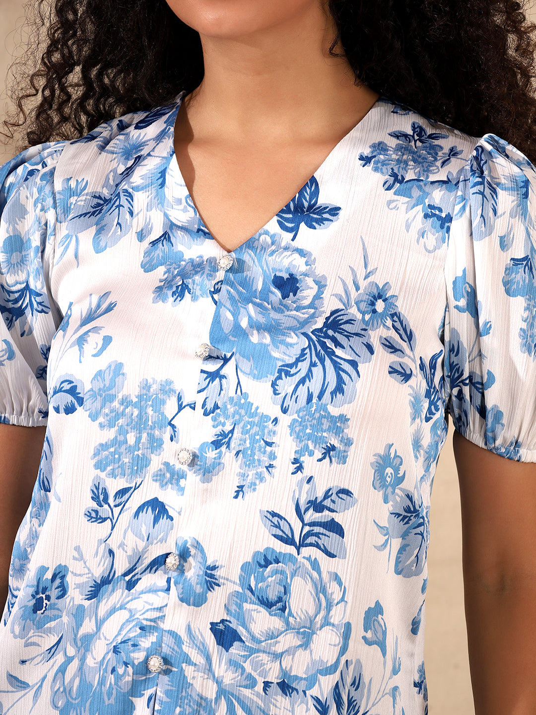 Printed Chiffon Top
