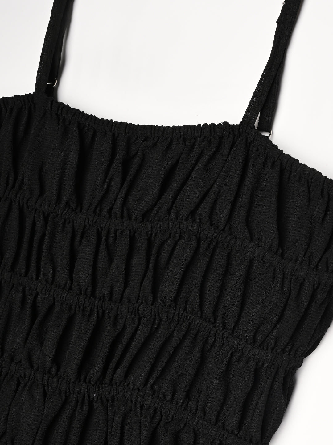 Classy Black Flared A - Line Dress