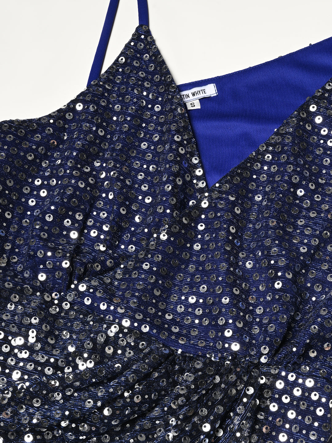 Embellished Blue Layered Party dress