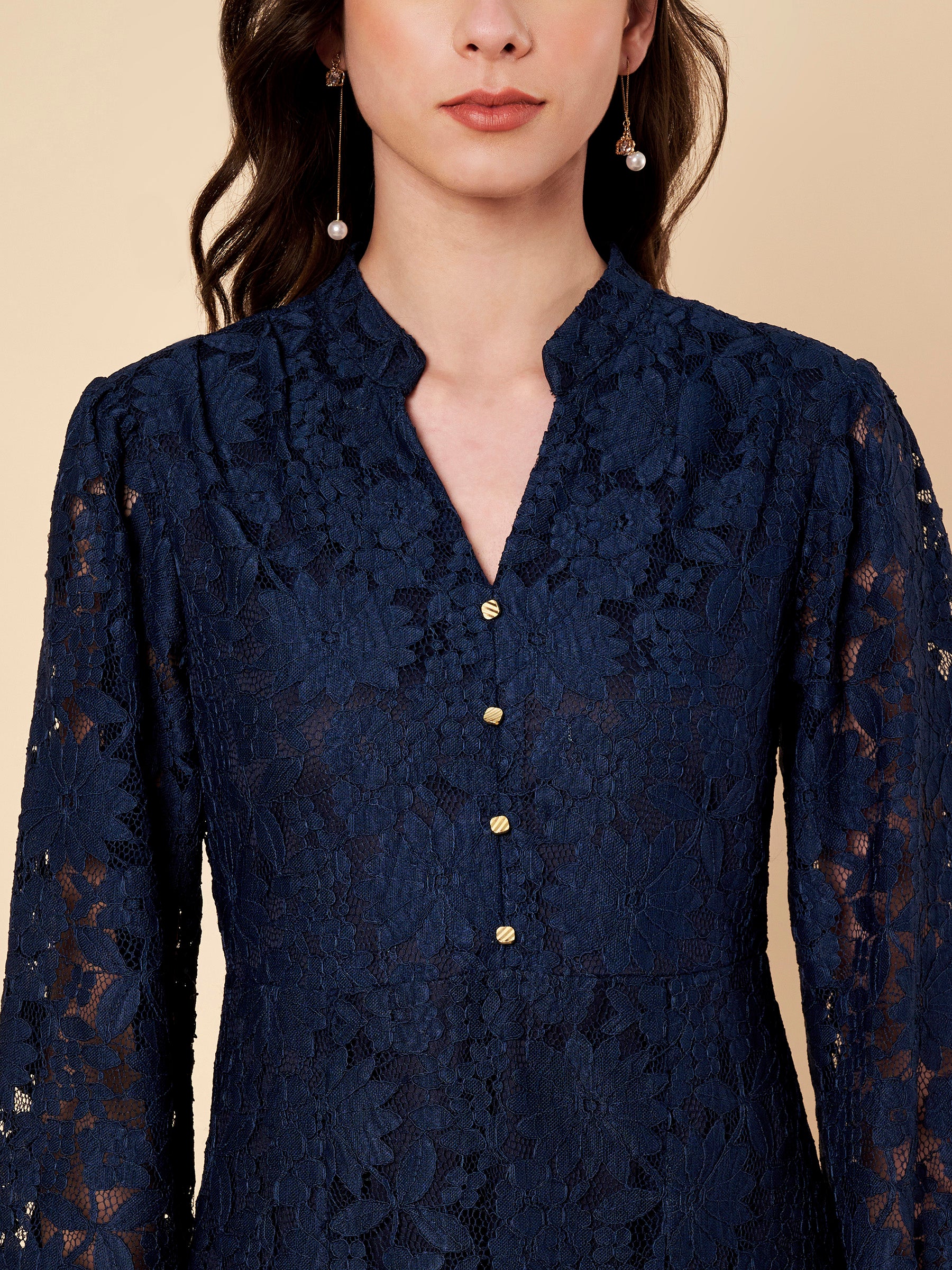 Fit & Flair Lace Dress