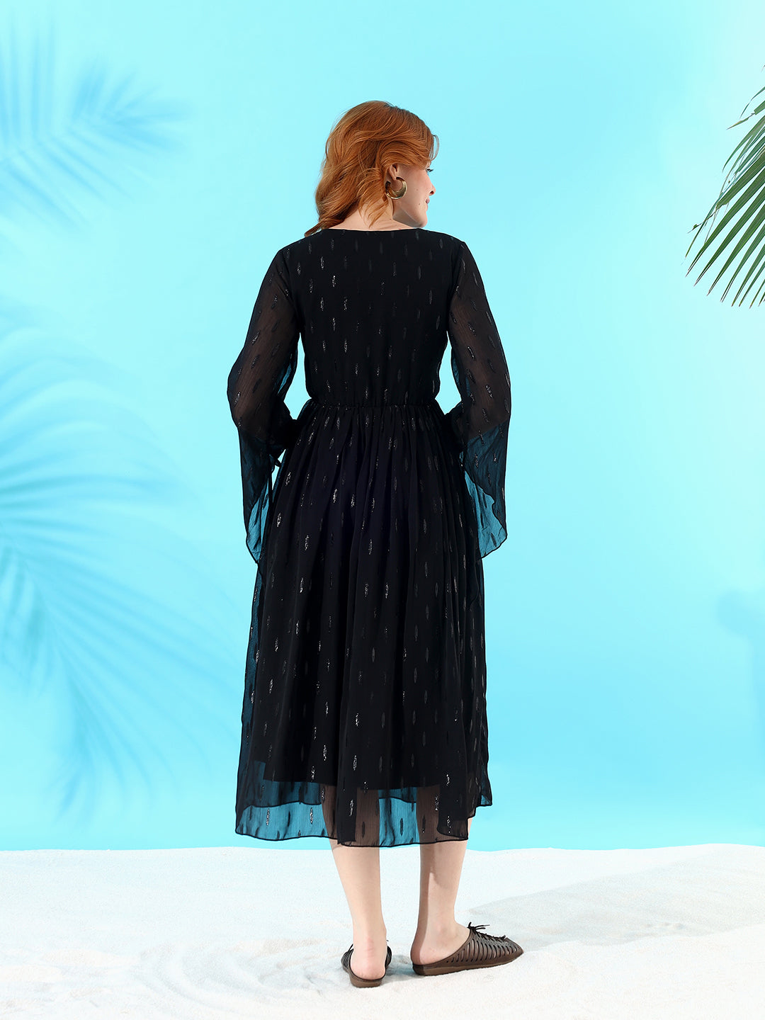Serenity V-neck Fit & Flair Dress