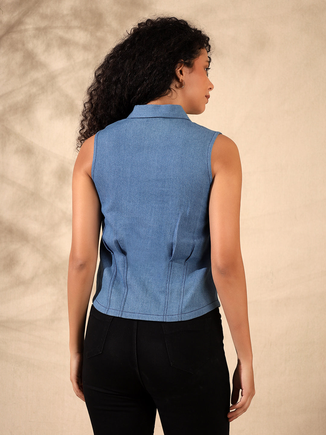 Denim Shirt Top