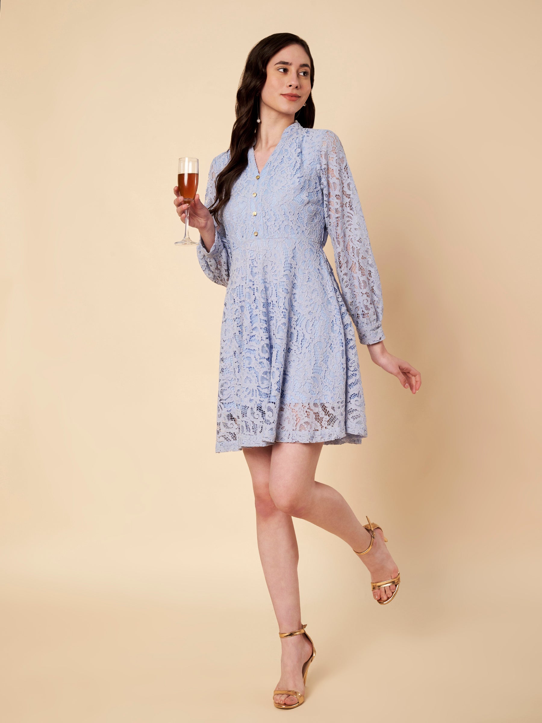 Fit & Flair Lace Dress