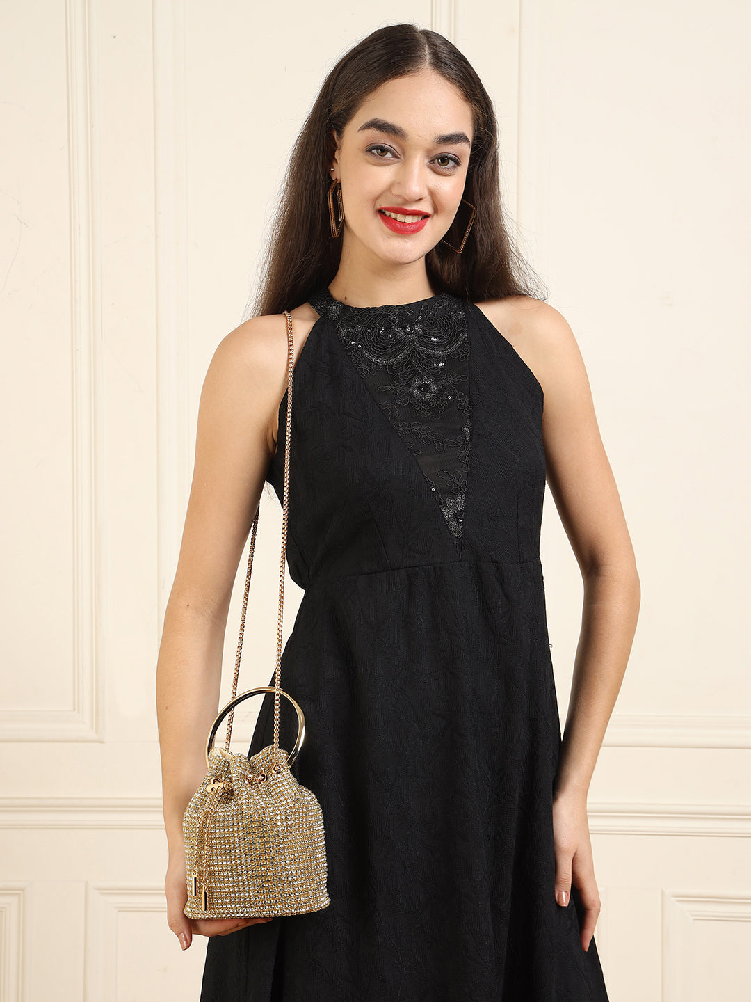 Embellished Golden Clutch