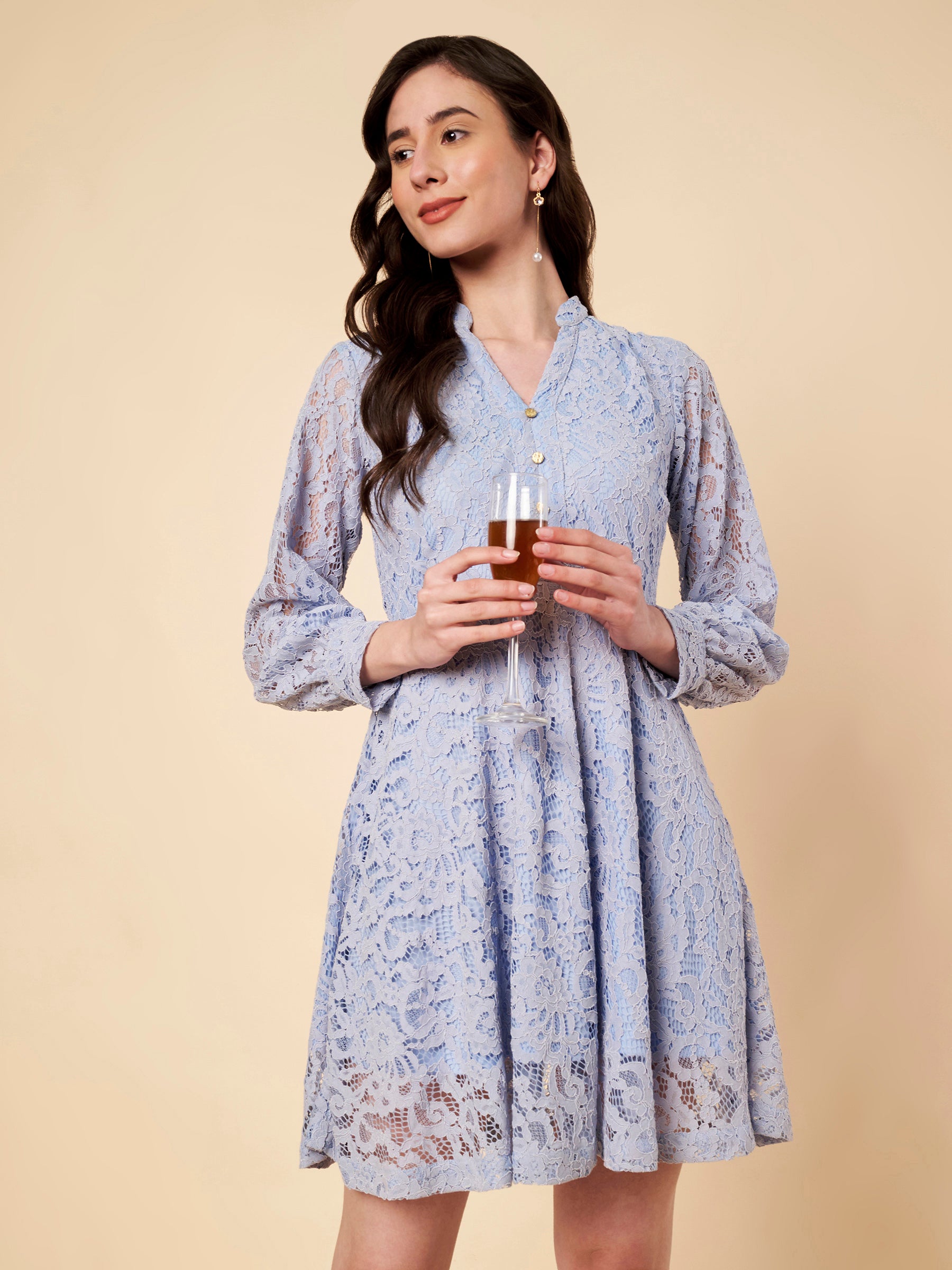 Fit & Flair Lace Dress